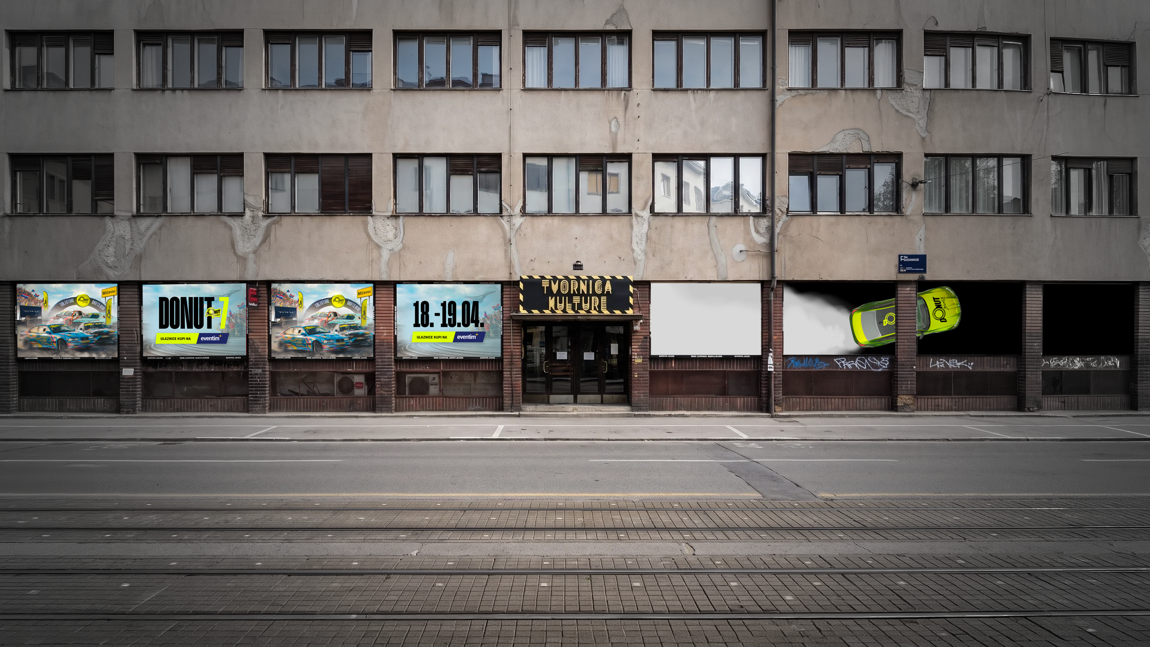 GO2Digital x DONUT: drift na gradskim ekranima